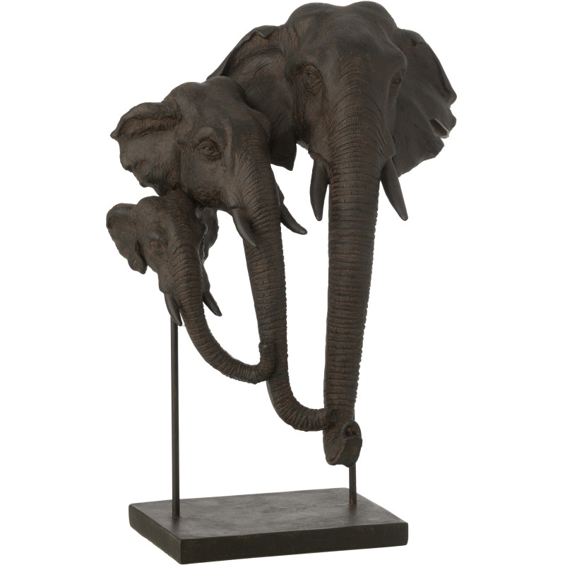 ELÉPH S/BASE FAMI POLYRÉS MAR (31x22x43,5cm) 