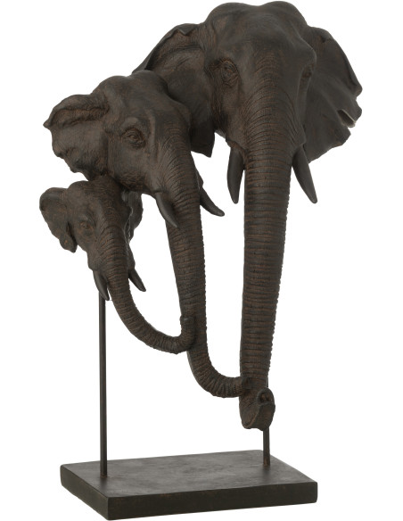 ELÉPH S/BASE FAMI POLYRÉS MAR (31x22x43,5cm) 