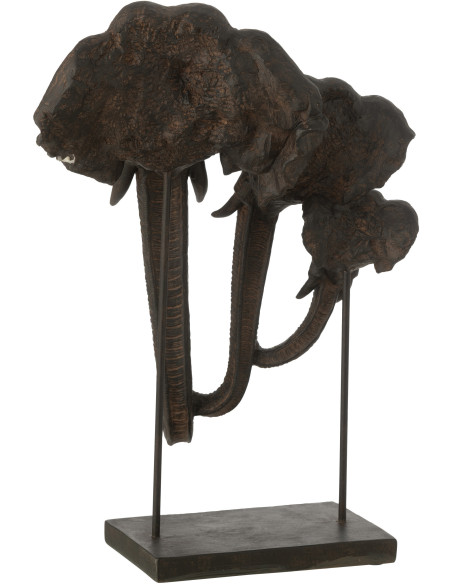 ELÉPH S/BASE FAMI POLYRÉS MAR (31x22x43,5cm) 