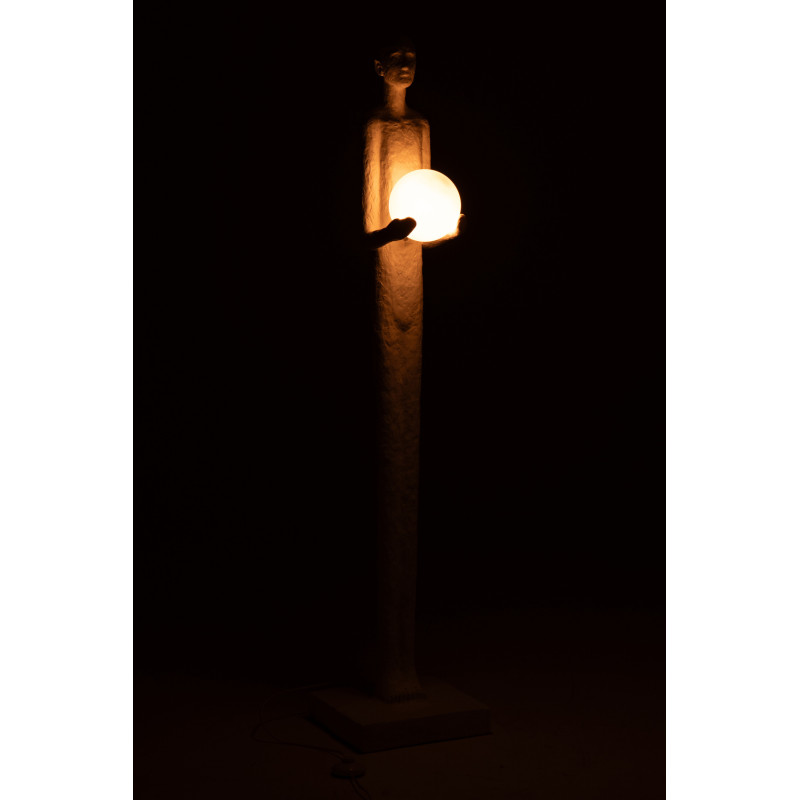 LAMPAD PERSONNE POLYRÉS BLA (38,5x31x151cm) 