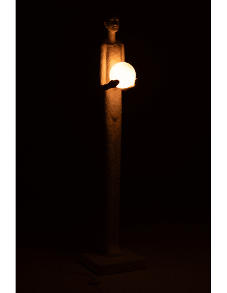 LAMPAD PERSONNE POLYRÉS BLA (38,5x31x151cm) 