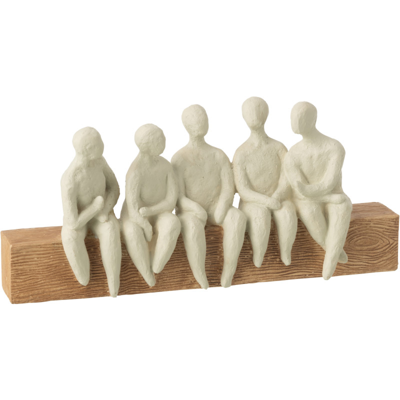 FIG GROUP PERS ASSI BLA/NAT (39x8,5x17,5cm) 