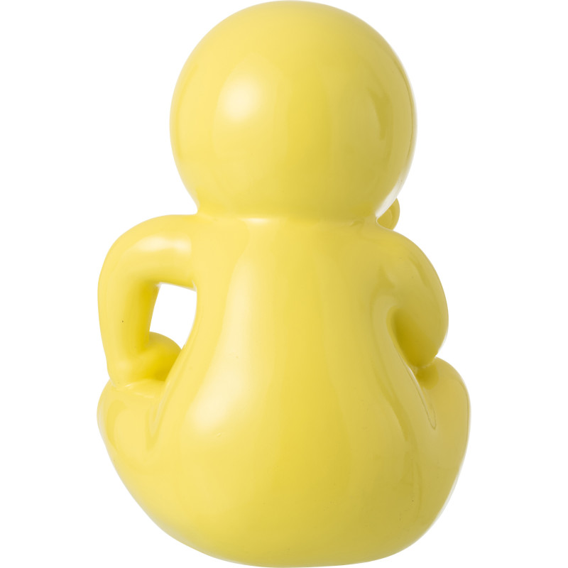 FIGURINE MARCEL RÉSINE JAUNE (25x22,5x35,5cm) 