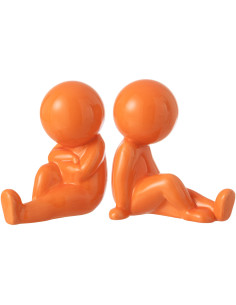 S/2 SERRE-LIVRES MARCEL GRÈ OR (17,5x11x17cm) 