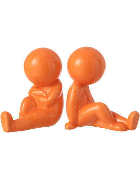 S/2 SERRE-LIVRES MARCEL GRÈ OR (17,5x11x17cm) 