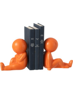 S/2 SERRE-LIVRES MARCEL GRÈ OR (17,5x11x17cm) 