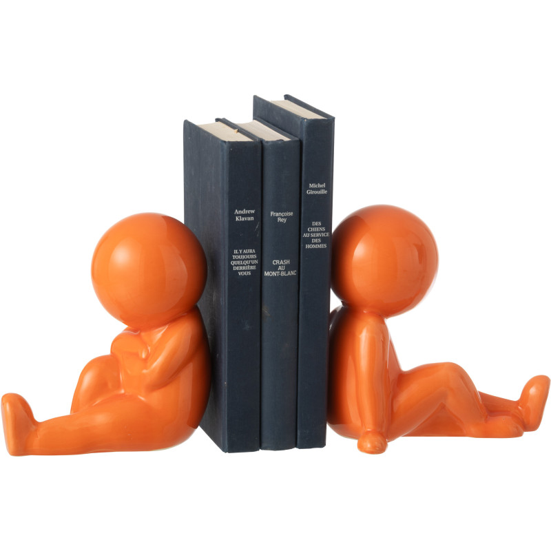 S/2 SERRE-LIVRES MARCEL GRÈ OR (17,5x11x17cm) 