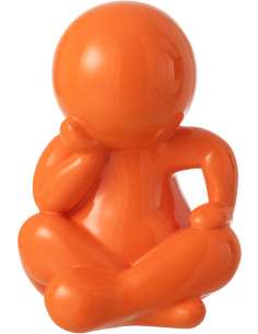 FIGURINE MARCEL RÉSINE OR (25x22,5x35,5cm) 