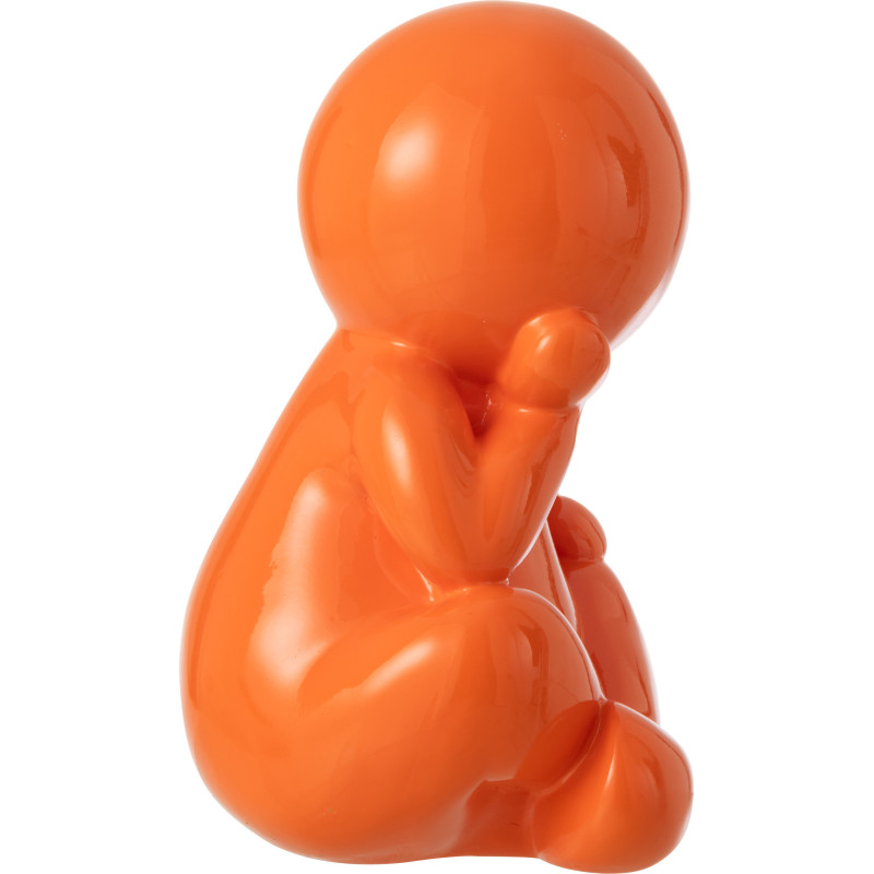 FIGURINE MARCEL RÉSINE OR (25x22,5x35,5cm) 