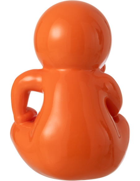 FIGURINE MARCEL RÉSINE OR (25x22,5x35,5cm) 