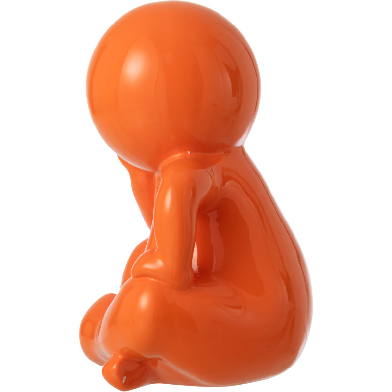 FIGURINE MARCEL RÉSINE OR (25x22,5x35,5cm) 