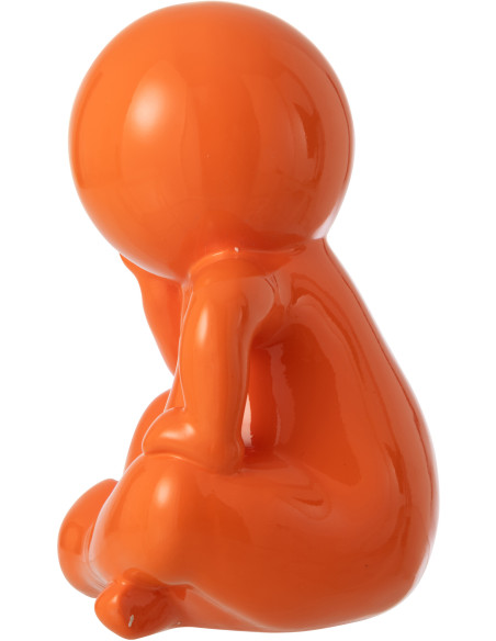 FIGURINE MARCEL RÉSINE OR (25x22,5x35,5cm) 