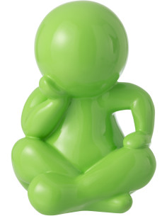 FIGURINE MARCEL RÉSINE VERT (25x22,5x35,5cm) 