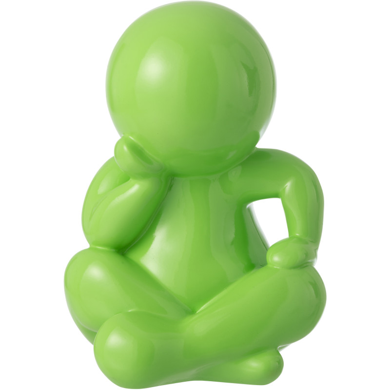 FIGURINE MARCEL RÉSINE VERT (25x22,5x35,5cm) 
