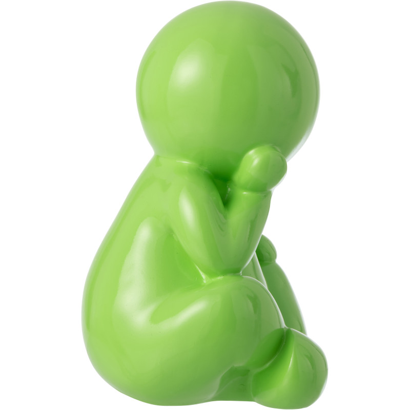 FIGURINE MARCEL RÉSINE VERT (25x22,5x35,5cm) 