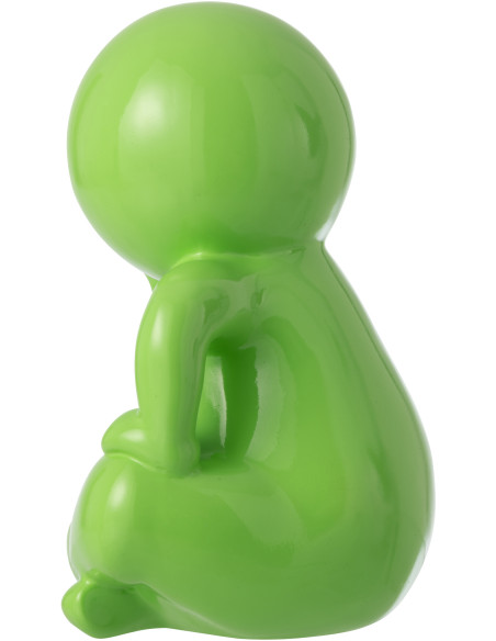 FIGURINE MARCEL RÉSINE VERT (25x22,5x35,5cm) 