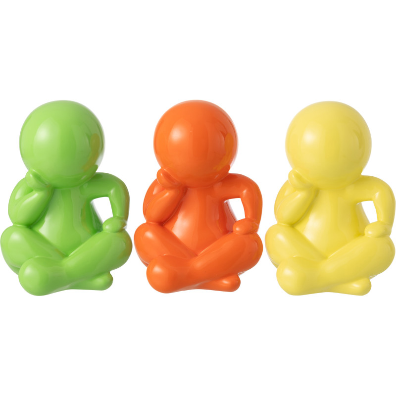 FIGURINE MARCEL RÉSINE VERT (25x22,5x35,5cm) 