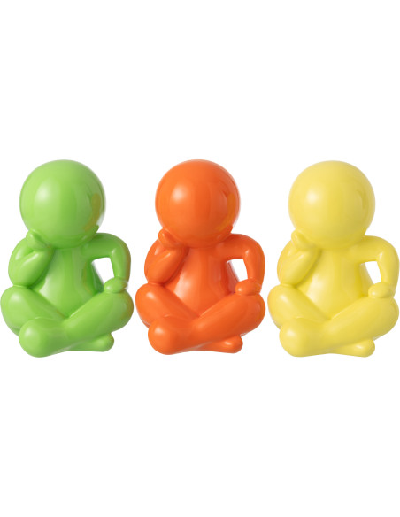 FIGURINE MARCEL RÉSINE VERT (25x22,5x35,5cm) 