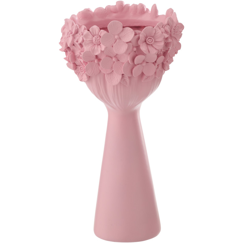 CACHEPOT TÊTE POUD CHAUX ROS L (23x23x40,8cm) 