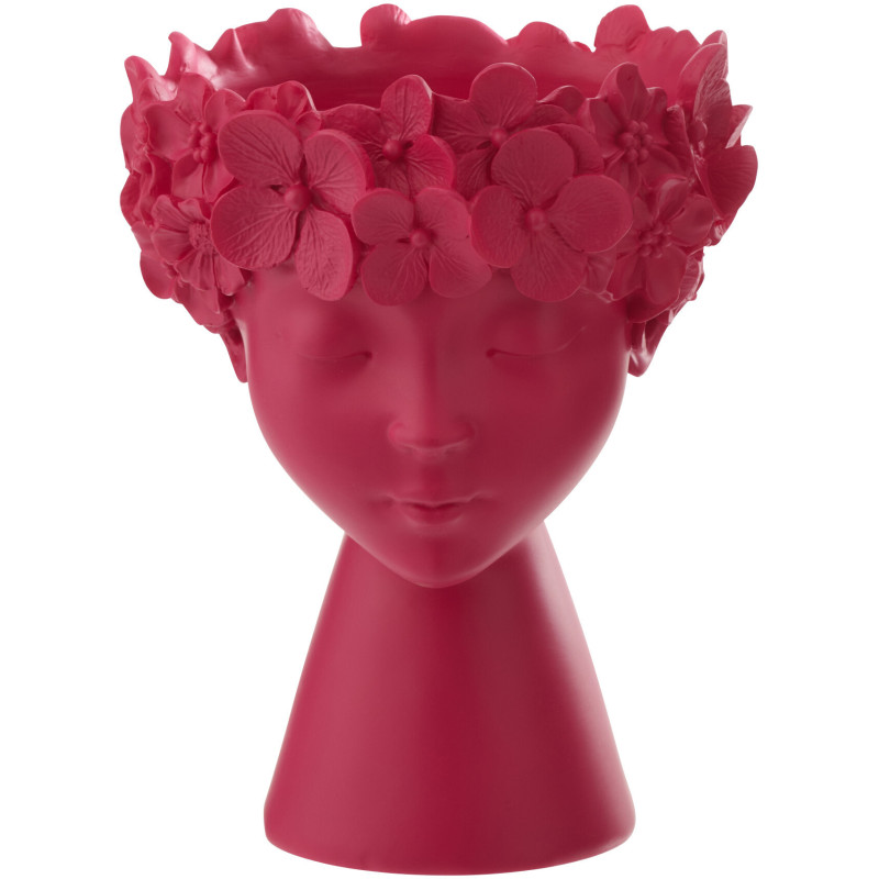 CACHEPOT TÊTE POUD CHAUX FUC S (19x19x24cm) 