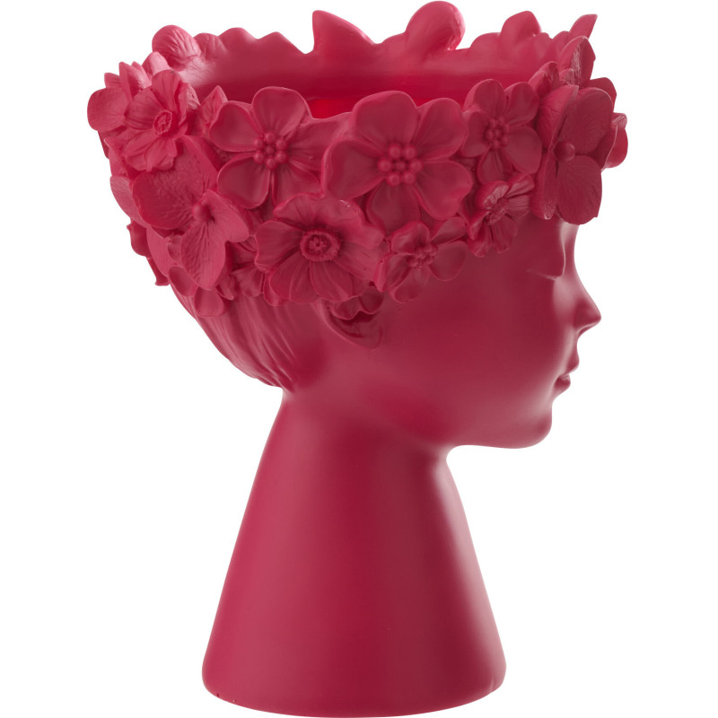 CACHEPOT TÊTE POUD CHAUX FUC S (19x19x24cm) 