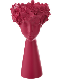 CACHEPOT TÊTE POUD CHAUX FUC L (23x23x40,8cm) 