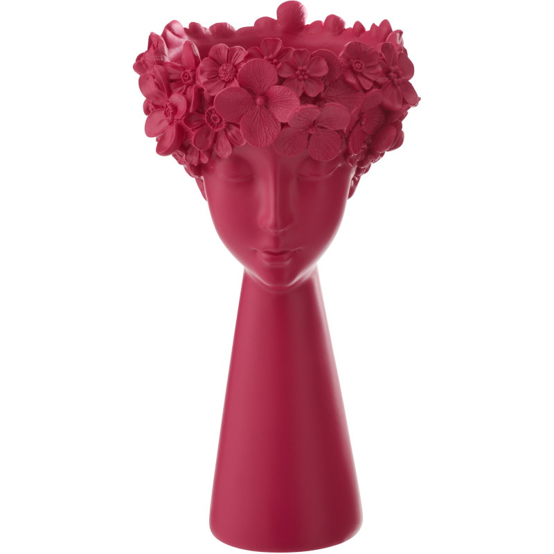 CACHEPOT TÊTE POUD CHAUX FUC L (23x23x40,8cm) 