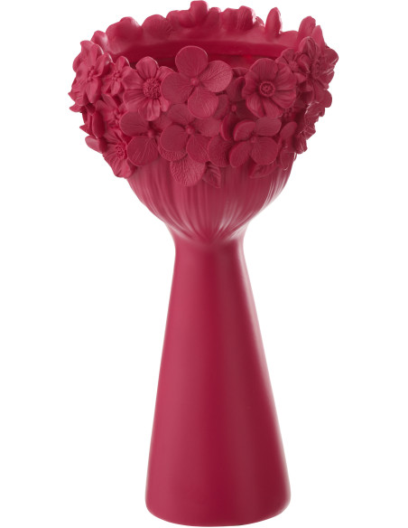 CACHEPOT TÊTE POUD CHAUX FUC L (23x23x40,8cm) 