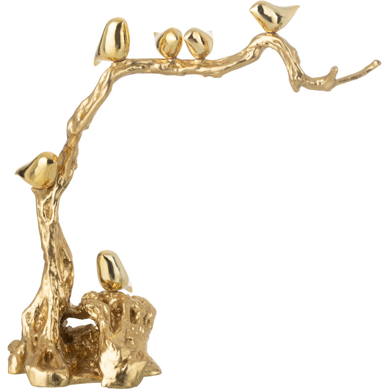 OIS SUR BRANCHE POLYRÉS DOR L (64x24x62cm) 
