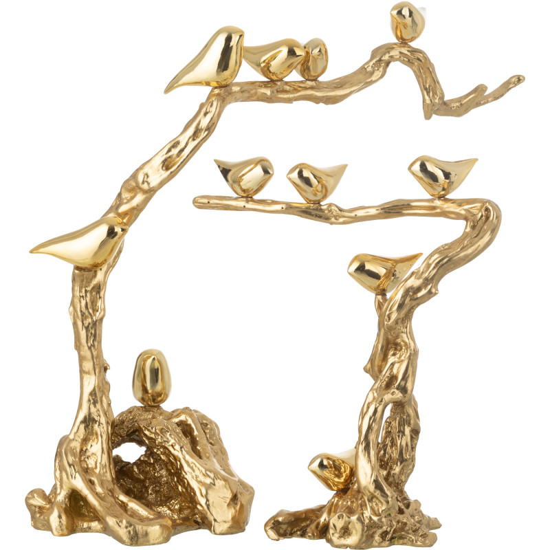 OIS SUR BRANCHE POLYRÉS DOR L (64x24x62cm) 