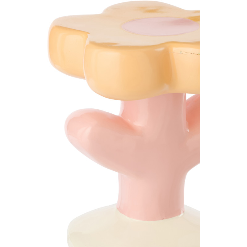 TABL APP FLEU ELLA FIB VER MIX (39x39x45cm) 