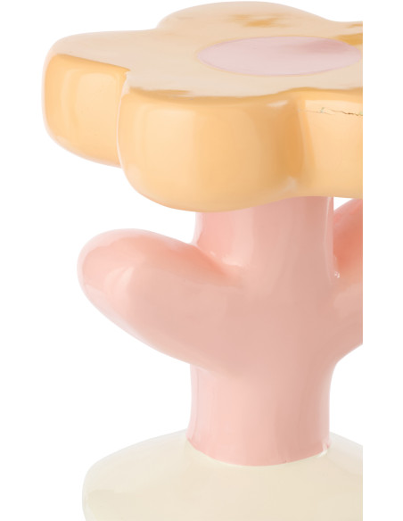 TABL APP FLEU ELLA FIB VER MIX (39x39x45cm) 