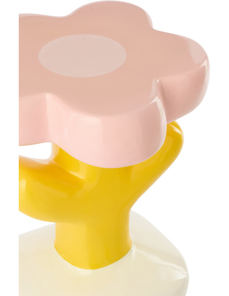 TABL APP FLEUR MIA FIB VER MIX (39x39x45cm) 