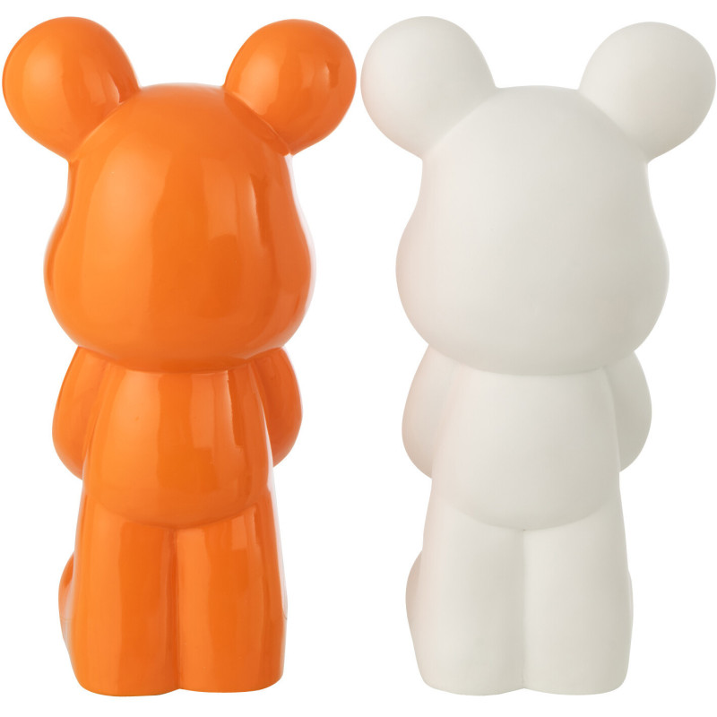 OURS COEU BLA/OR S ASS2 (22,5x17,5x42,5cm) 