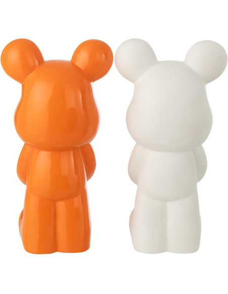 OURS COEU BLA/OR S ASS2 (22,5x17,5x42,5cm) 