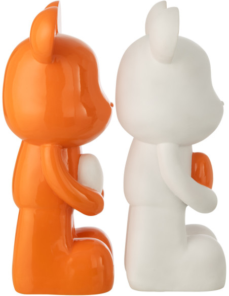 OURS COEU BLA/OR L ASS2 (31,5x24,5x60cm) 