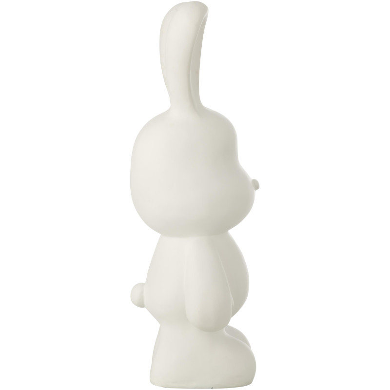 LAPIN EDDY POLYRÉSINE BLANC L (26x20,5x59,5cm) 