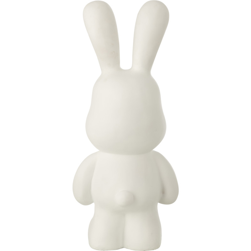LAPIN EDDY POLYRÉSINE BLANC L (26x20,5x59,5cm) 
