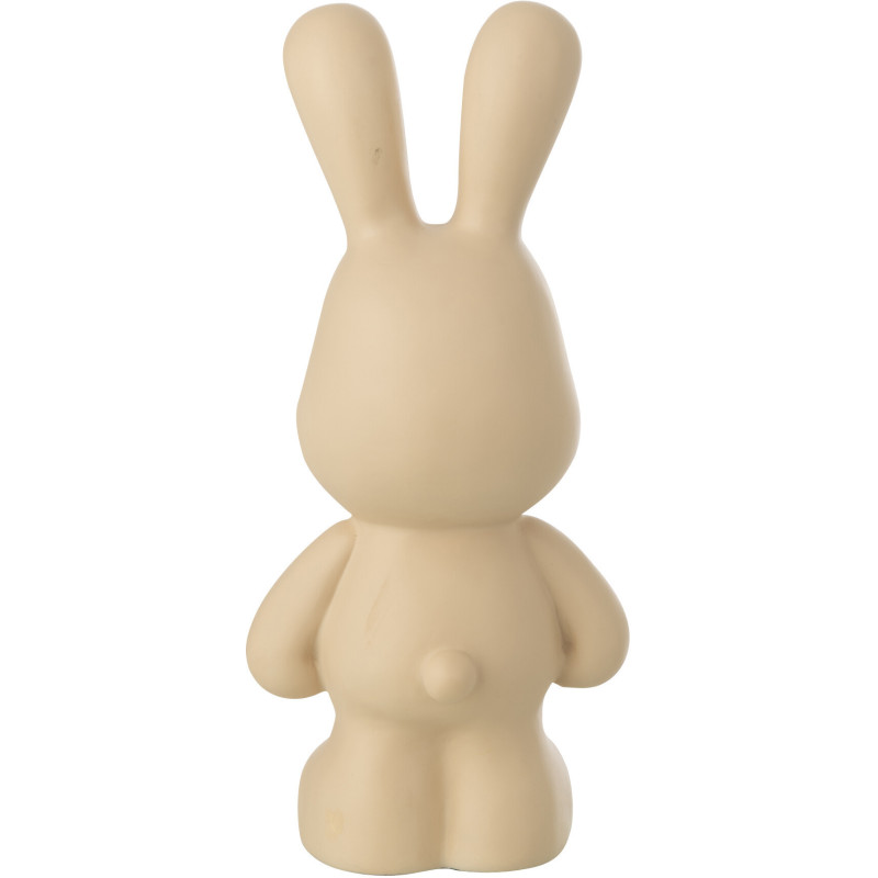 LAPIN FRED POLYRÉSINE BEIGE S (16,5x13x36cm) 