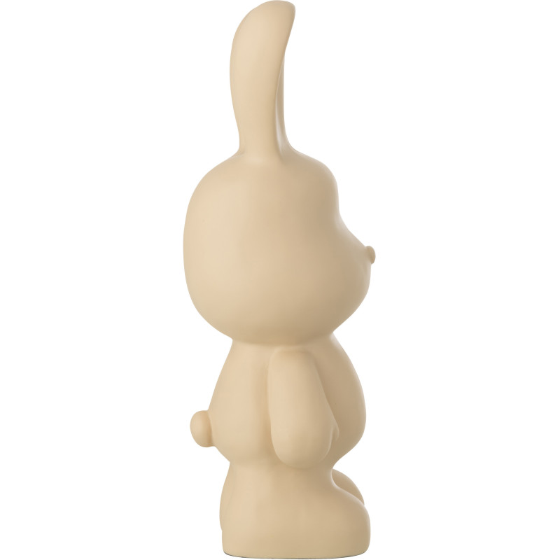 LAPIN FRED POLYRÉSINE BEIGE M (20,5x17,5x49cm) 