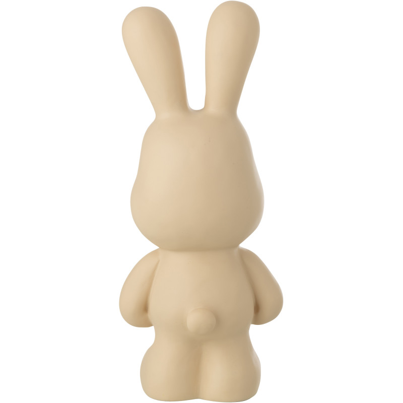 LAPIN FRED POLYRÉSINE BEIGE M (20,5x17,5x49cm) 