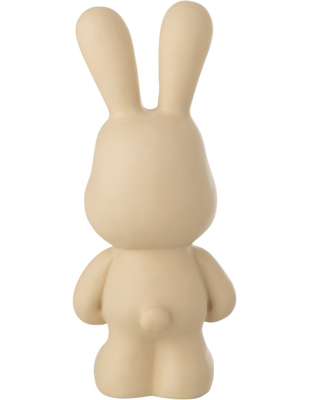 LAPIN FRED POLYRÉSINE BEIGE M (20,5x17,5x49cm) 