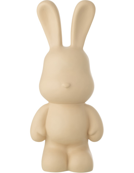 LAPIN FRED POLYRÉSINE BEIGE L (26x20,5x59,5cm) 