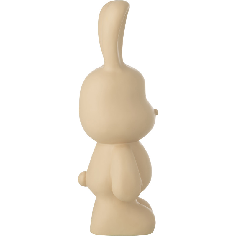 LAPIN FRED POLYRÉSINE BEIGE L (26x20,5x59,5cm) 