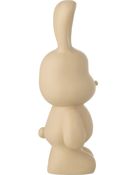 LAPIN FRED POLYRÉSINE BEIGE L (26x20,5x59,5cm) 
