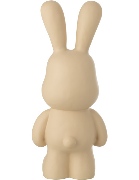 LAPIN FRED POLYRÉSINE BEIGE L (26x20,5x59,5cm) 
