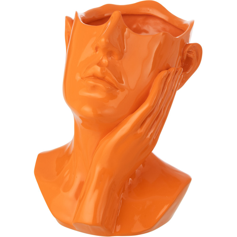 CACHEPOT FEMME POLYRÉSINE OR (21x20x27,5cm) 