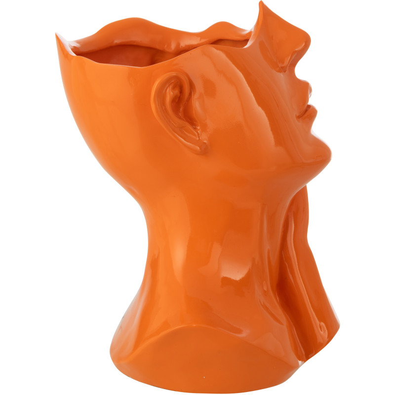CACHEPOT FEMME POLYRÉSINE OR (21x20x27,5cm) 