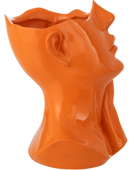 CACHEPOT FEMME POLYRÉSINE OR (21x20x27,5cm) 
