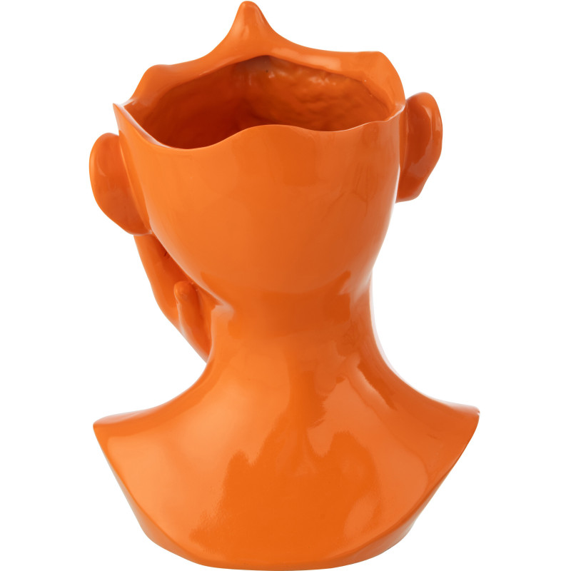 CACHEPOT FEMME POLYRÉSINE OR (21x20x27,5cm) 